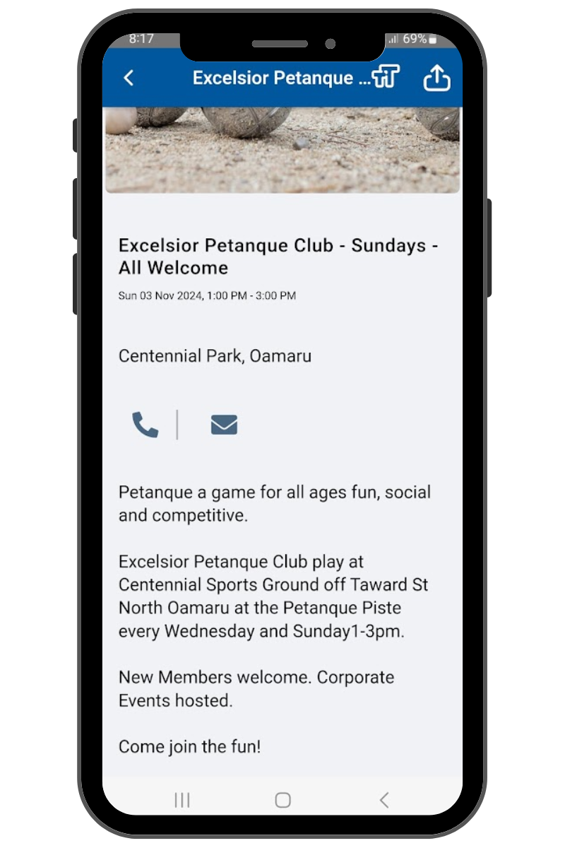 Add Your Sports, Club or Community Group Meetings